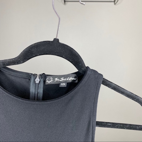 For Love and Lemons Black Cutout Side Mini Dress - Picture 4 of 4